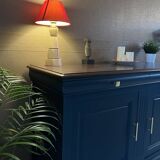 Buffet bleu velour