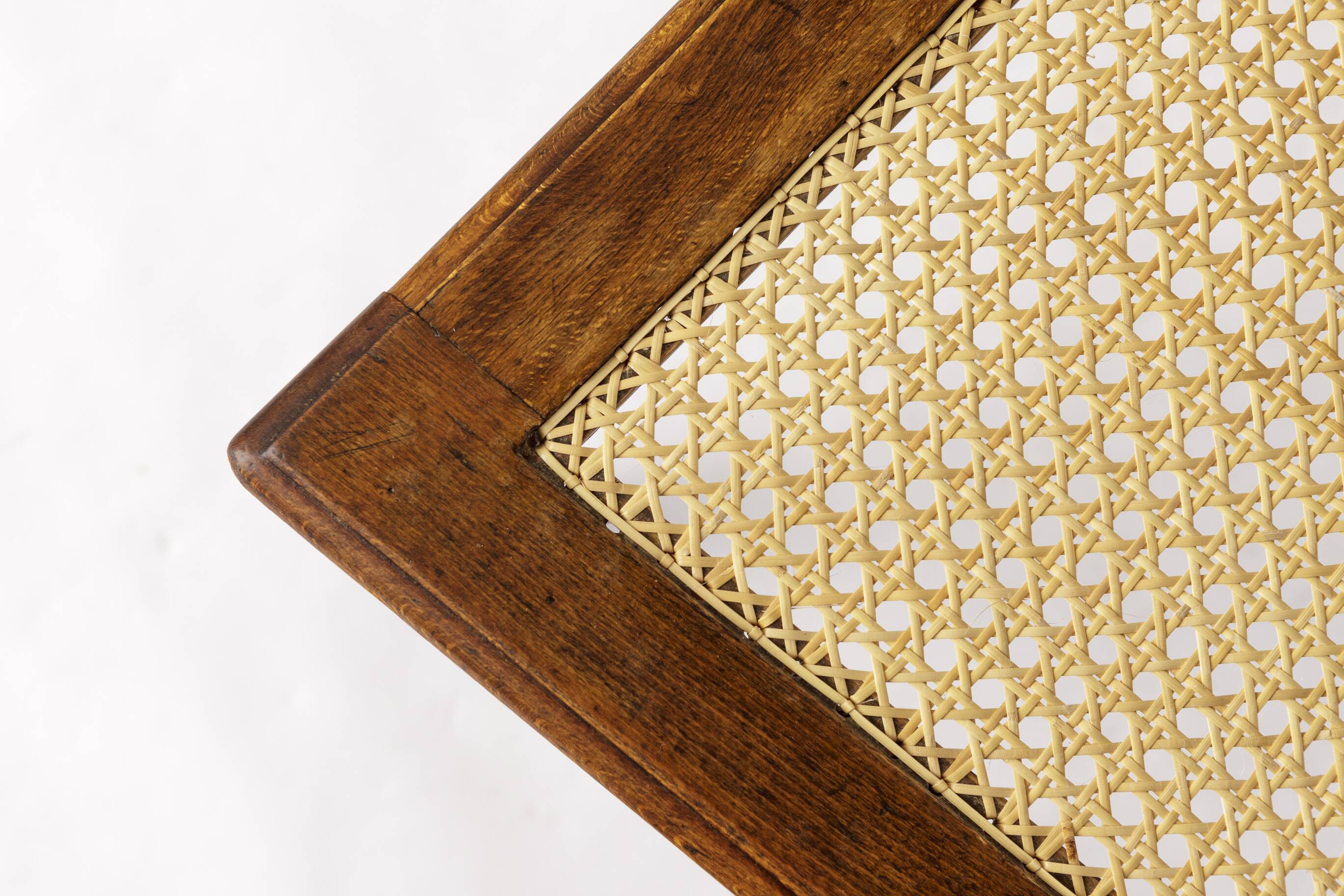 Antique Belgian Chair – Early 20th Century Beechwood Dining Chair