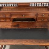 19th century walnut stepped desk