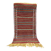Tapis marocain berbère en laine tissé à la main : motif Azamour 135 x 72 cm