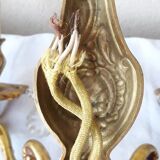 Paire d'appliques bronze