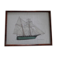 Painting schooner old sailboat La Recouvrance 1817