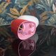 Paire d'appliques vintages plastique et verre en opaline blanc
