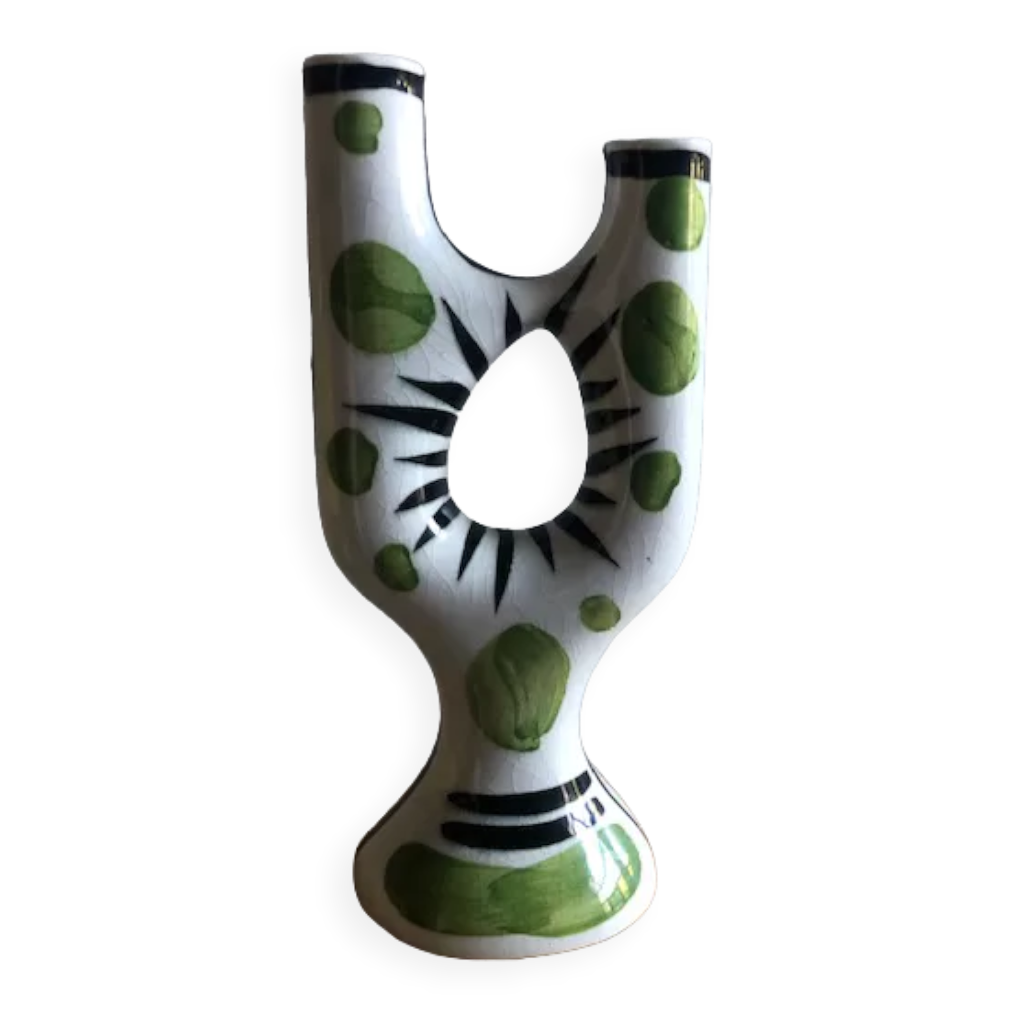 Ceramic candle holder Revernay 1950