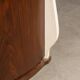 20thC ITALIAN STANDING DRY BAR IN HARDWOOD & CREAM LAMINATE c.1970
