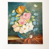 Painting bouquet of flowers