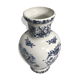 Vase porcelain molen blue & white decoration vintage old