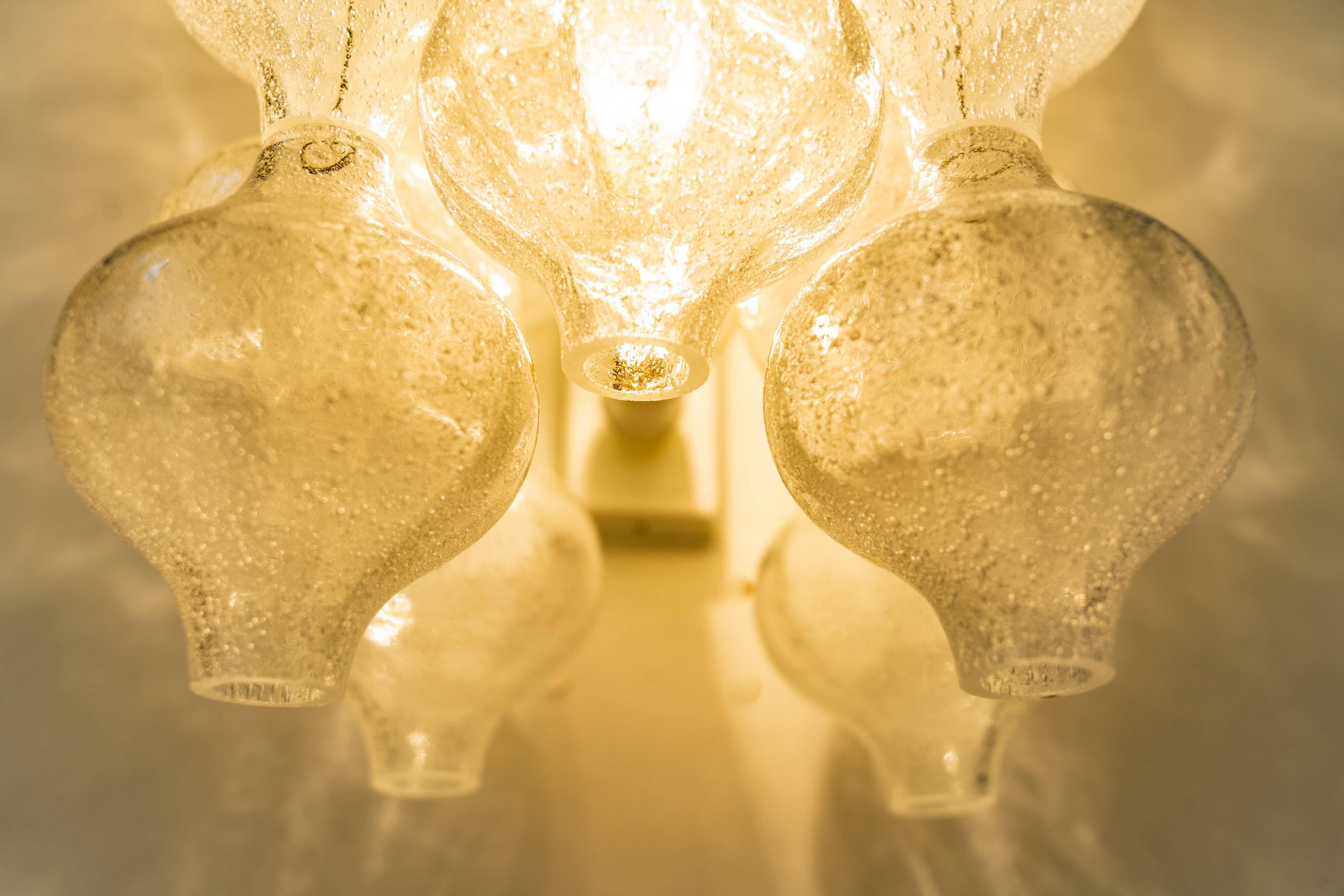 Extra large wall lamp Kalmar 'Tulip', Austria, 1970s