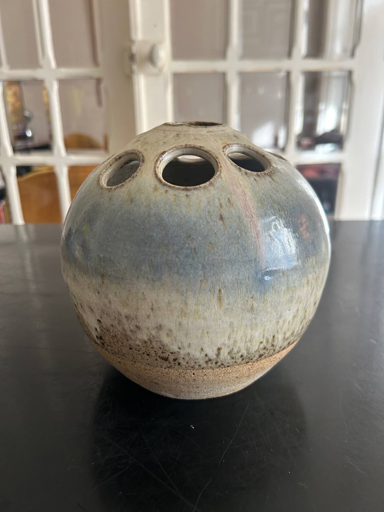 Ceramic flower spike vase 1970