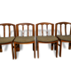 4 vintage wooden chairs