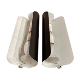 PAIR OF LARGE SCANDINAVIAN DESIGN WALL LIGHTS.