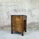 Solid wood bedside table from the 50s.