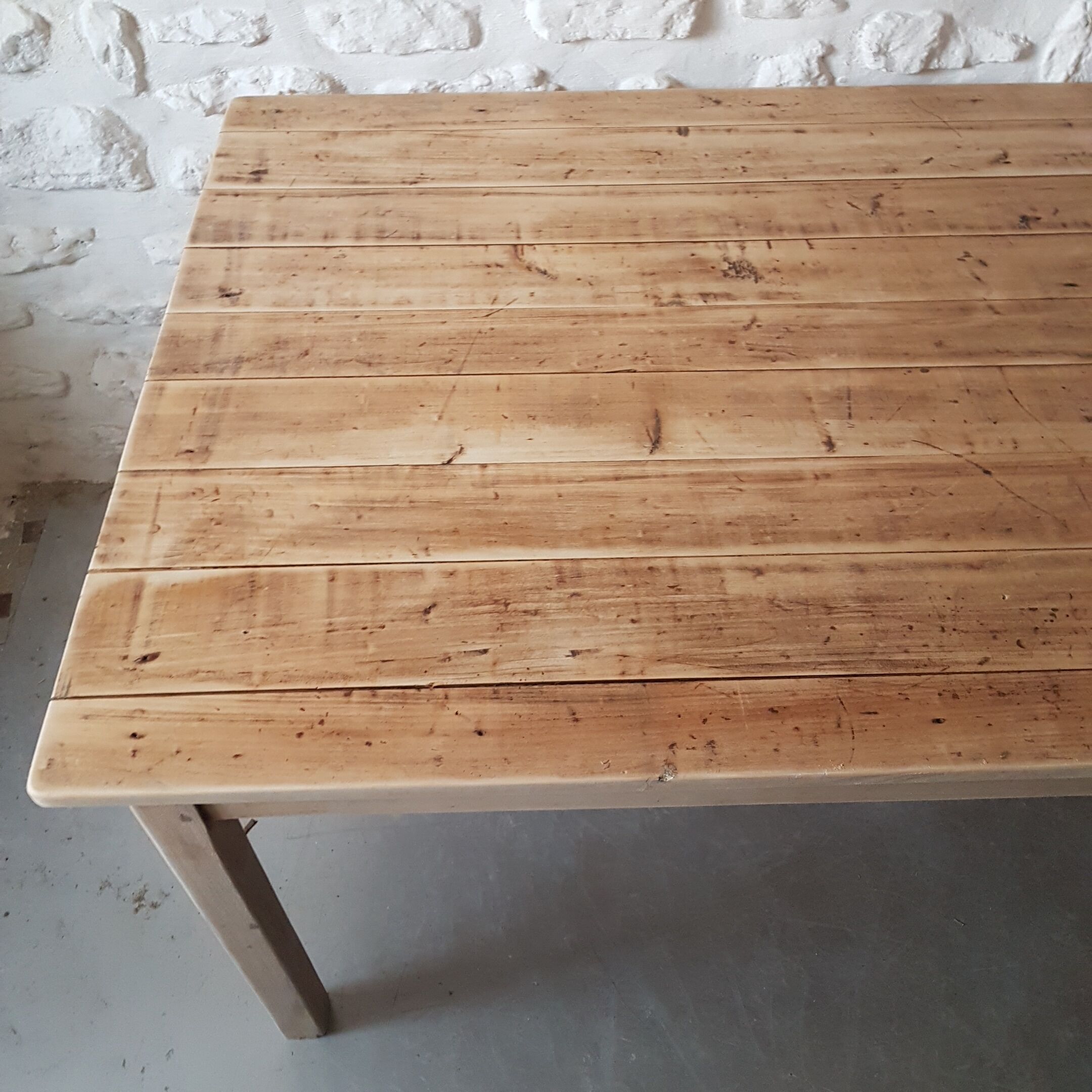 Restored farm table