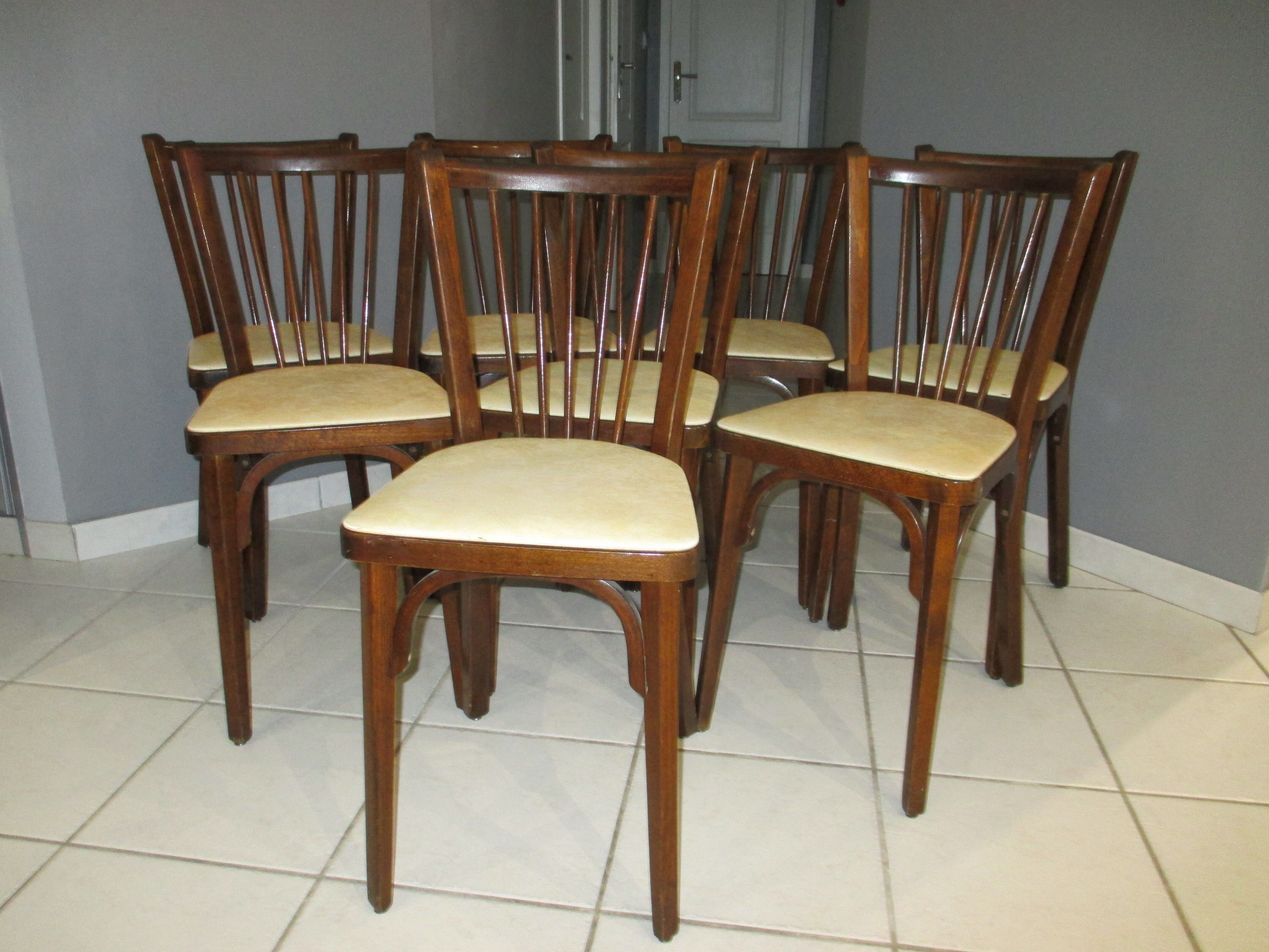 Chaises de bistrot Baumann 1968