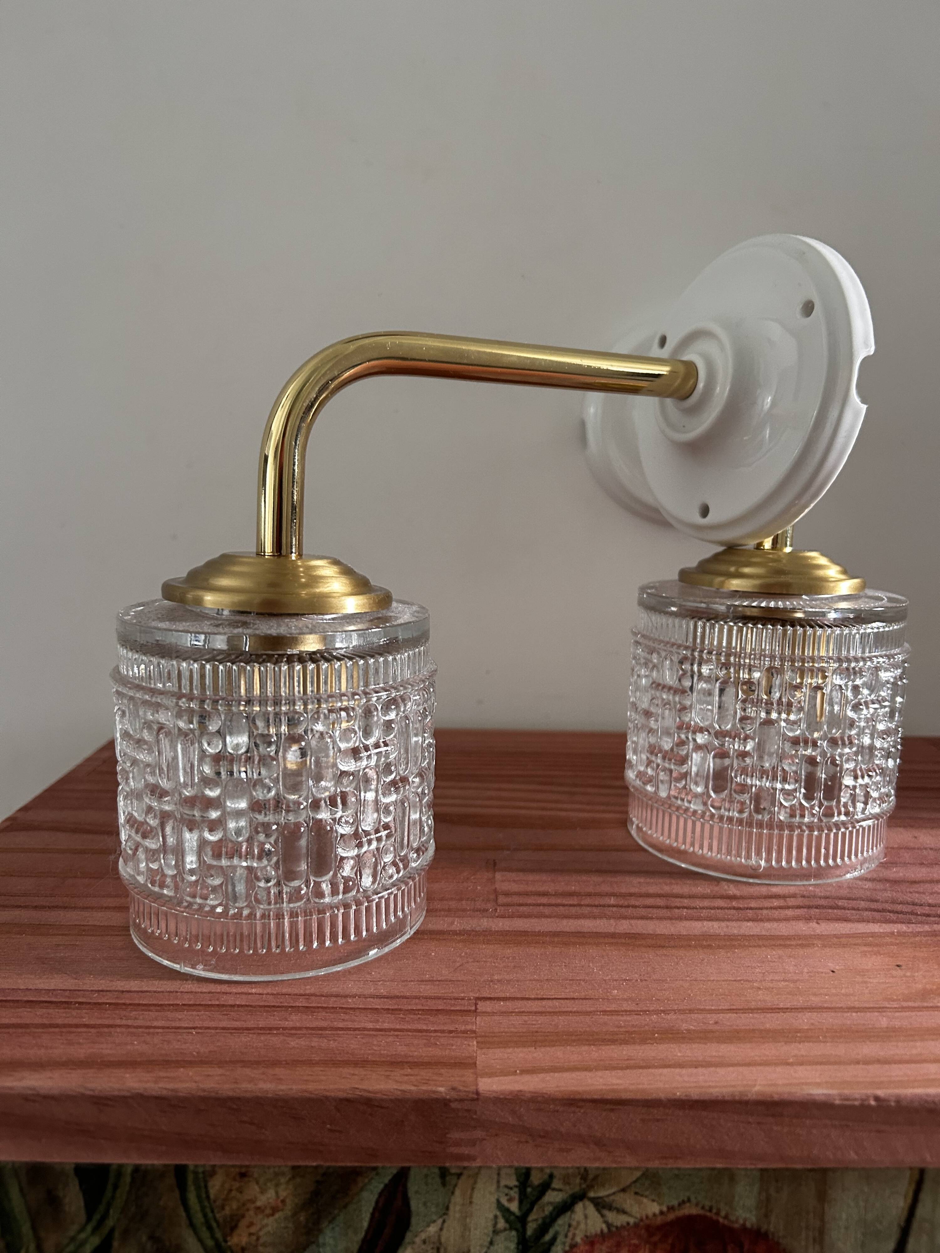 Pair of vintage wall sconces