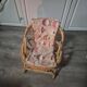 fauteuil enfant en rotin vintage