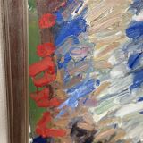 Swedish Oil on Canvas – “Sitting Man” by Bengt Crantz