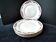 5 Assiettes à dessert en porcelaine  Art Déco
