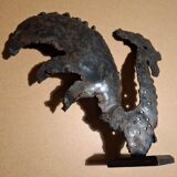 Handcrafted wrought iron sculpture