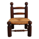 brutalist low chair