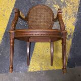 Fauteuil enfant en cannage style Louis 16