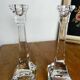 Pair of crystal candlesticks, Villeroy & Bosh