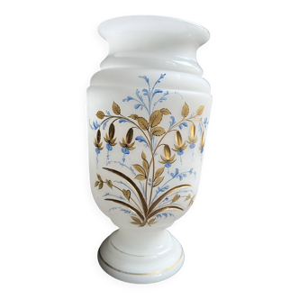 Large 19th century opaline vase
