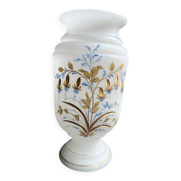 Large 19th century opaline vase
