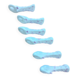 Set of 6 porcelain knife holders in the shape of a swan