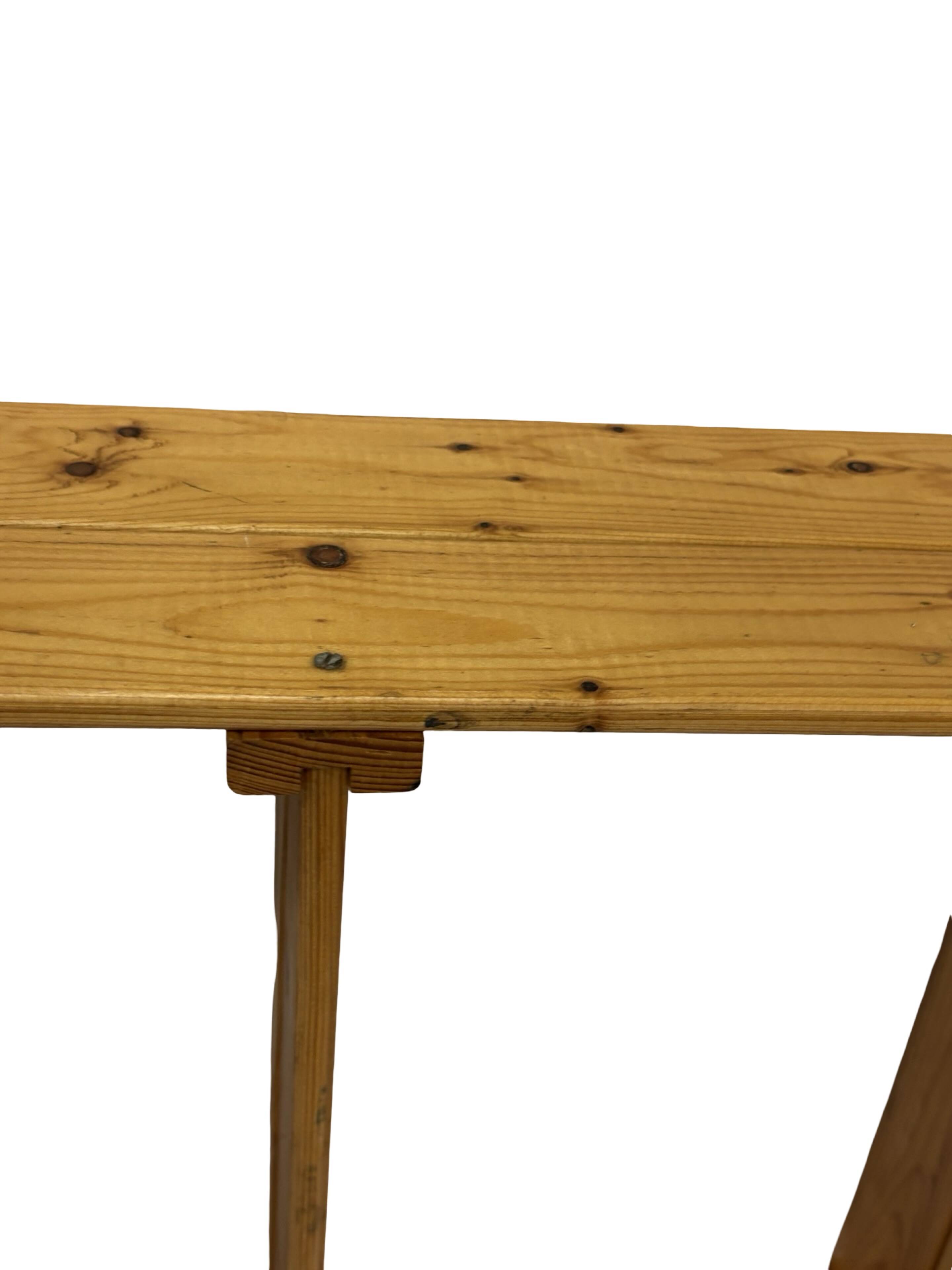 Vintage Wall shelf rack Pinewood wood 70s design