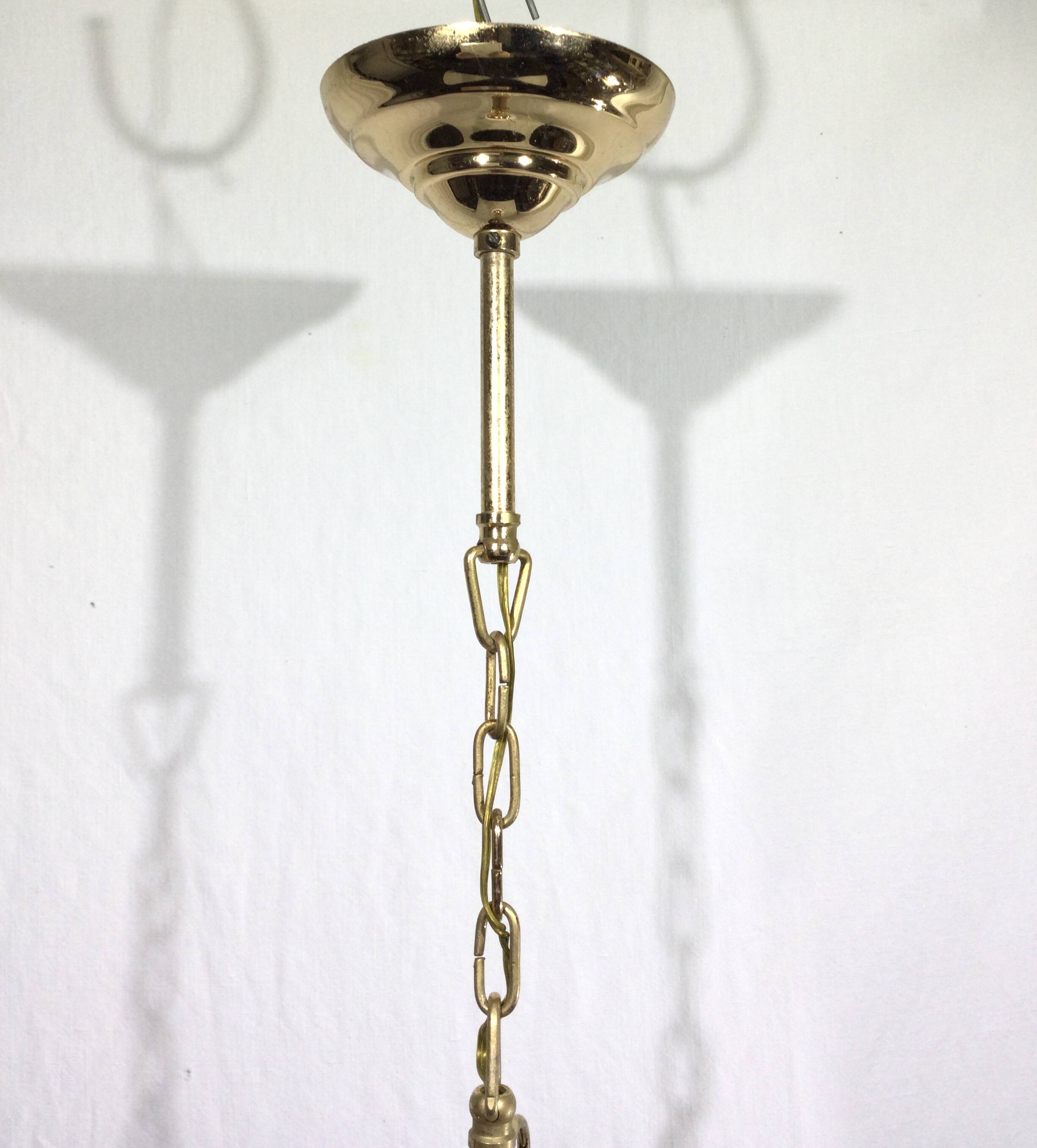 1-light lantern in gold metal