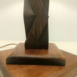 Lampe sculpture en bois, 1950