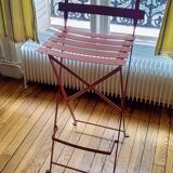 Fermob - 2 folding bar chairs - red ochre