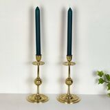 Pair of brass candlesticks