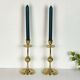 Pair of brass candlesticks
