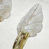 Par de apliques de cristal. Italia, 1970s.