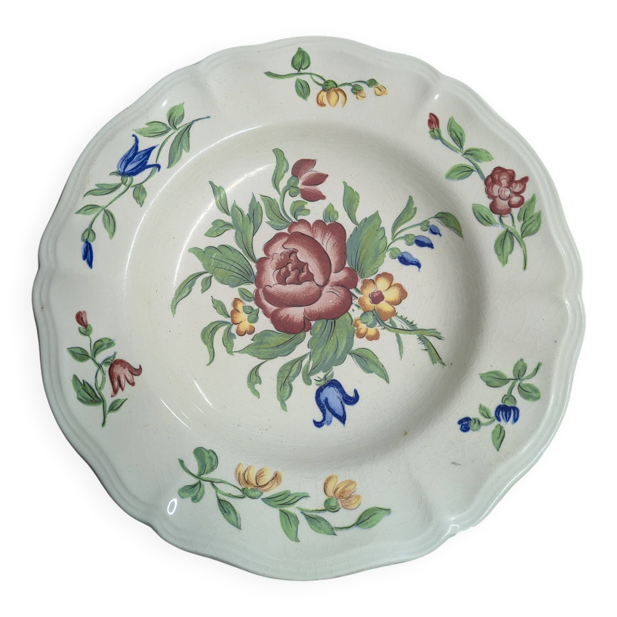 Assiette vintage Sarreguemines