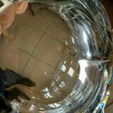 Leaf-shaped table centre of lorraine 20th century crystalry