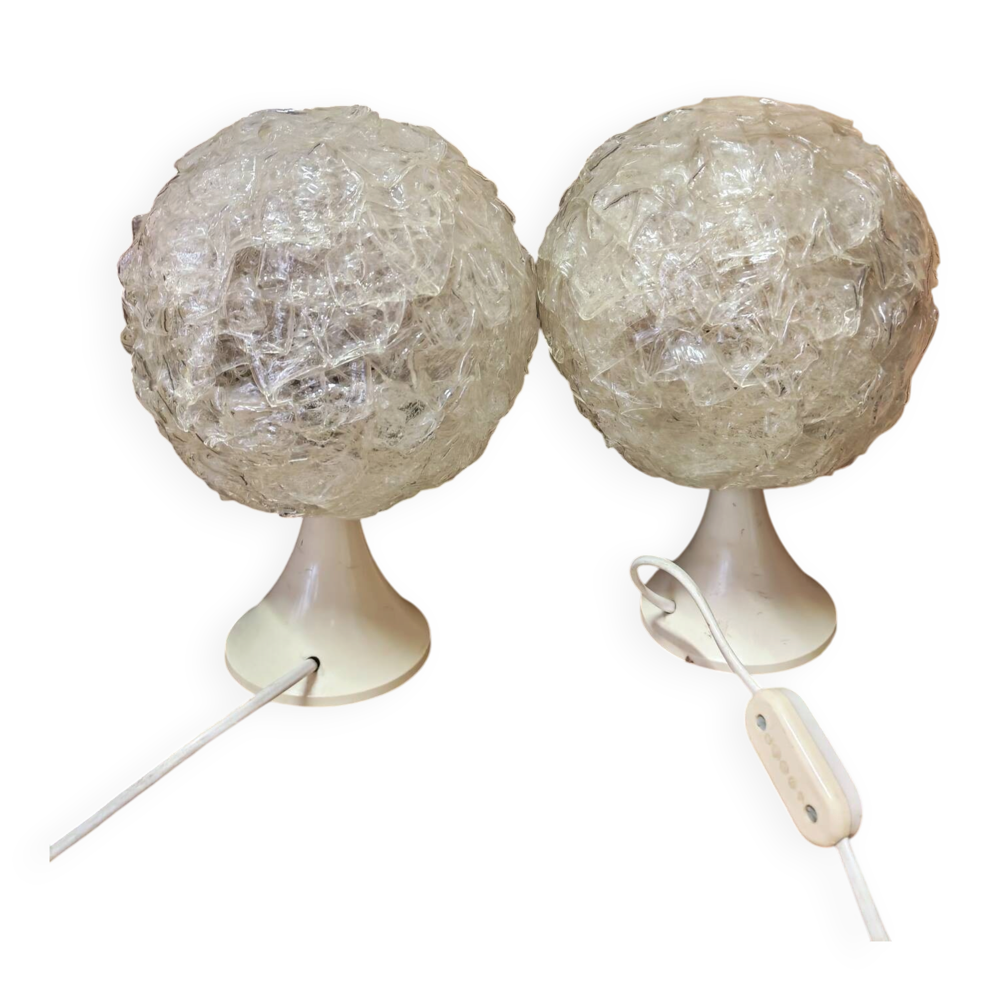 Pair of Space Age table lamps Germany 1970