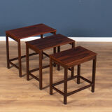 Retro Teak 1960s Mid Century Nest Of Tables Coffee Tables By E W Bach Odense Møbelfabrik