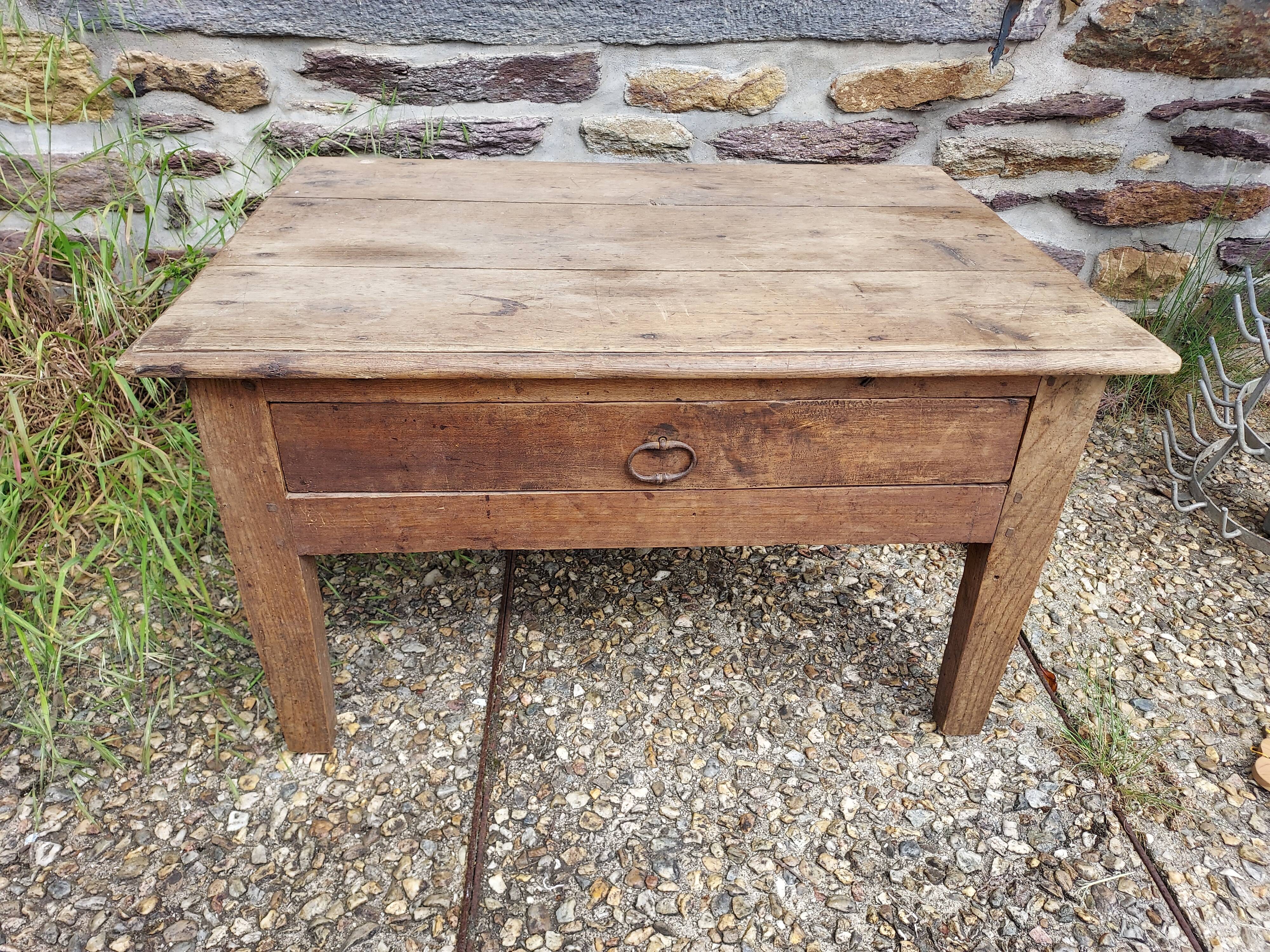 Antique oak coffee table