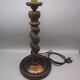 Old lamp foot in turned wood