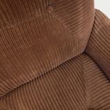 Pair of vintage corduroy armchairs from the 70s