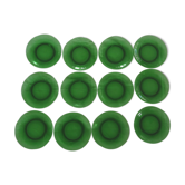 12 green plates dessert vereco duralex glass - vintage green color