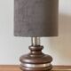 Ceramic Lamp with Aluminium Rim 1970s
