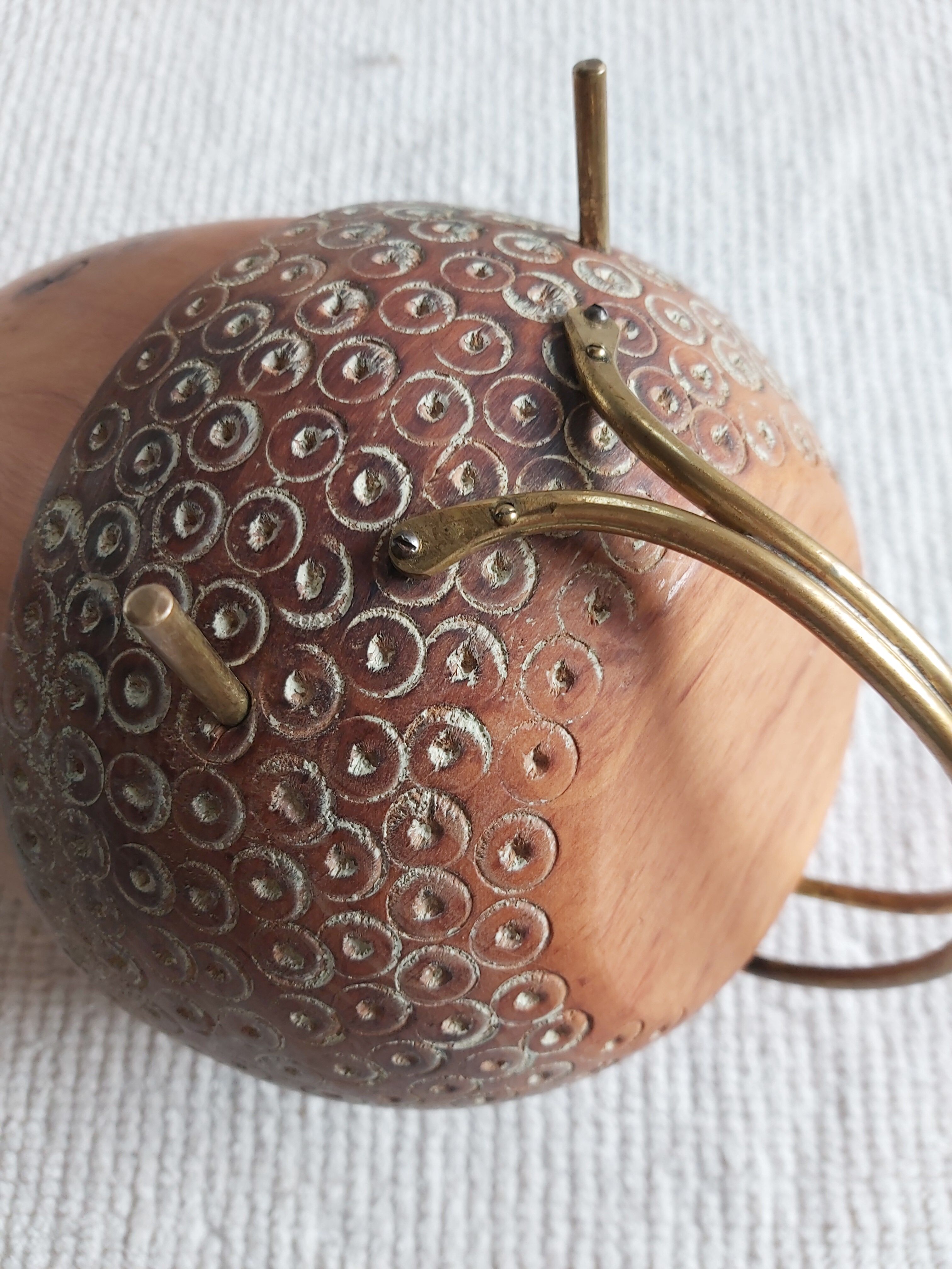 Aldo Tura 50's wooden hollow cut