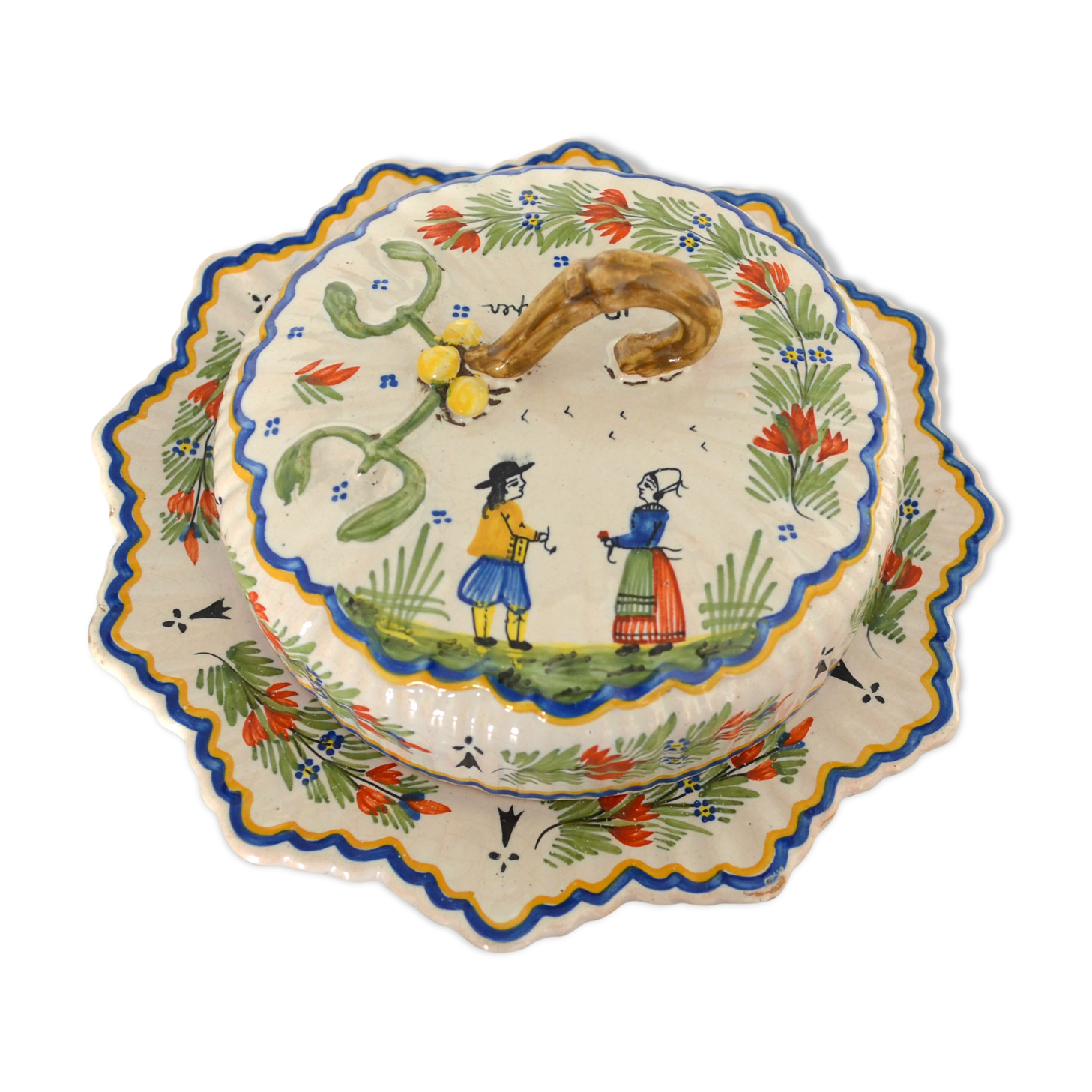 Butter maker Quimper Henriot