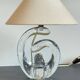 Lampe cristal art déco gravée Paris France