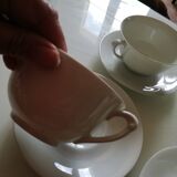 4 fine porcelain tea cups and saucers