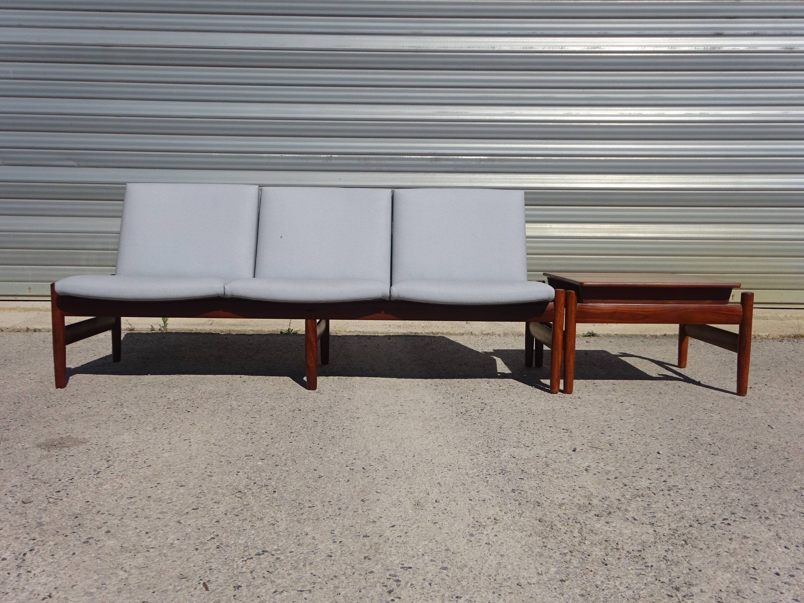 Modular bench and coffee table signed